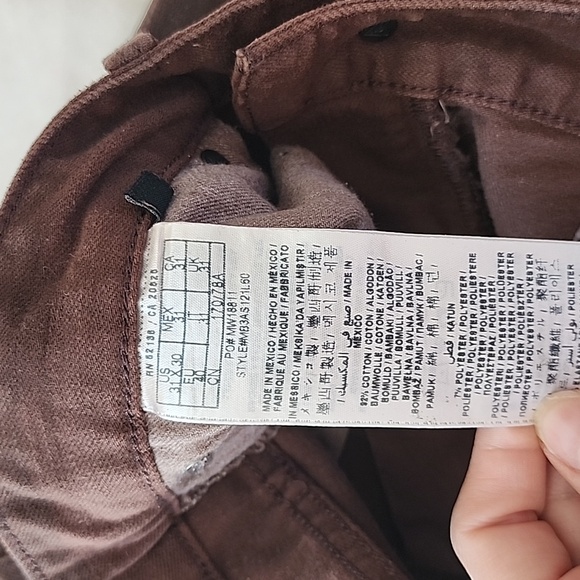 Guess Men's Brown Jeans 31x30 - Picture 3 of 4